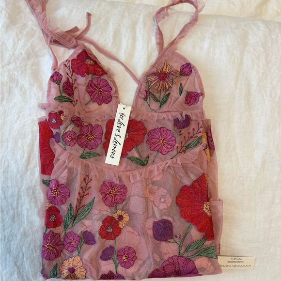 For Love and Lemons - Kaylee Maxi Dress - pink floral - Picture 4 of 9